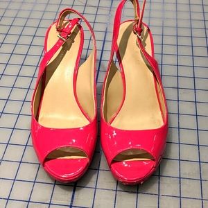 Hot Pink Nine West Slingback 7M